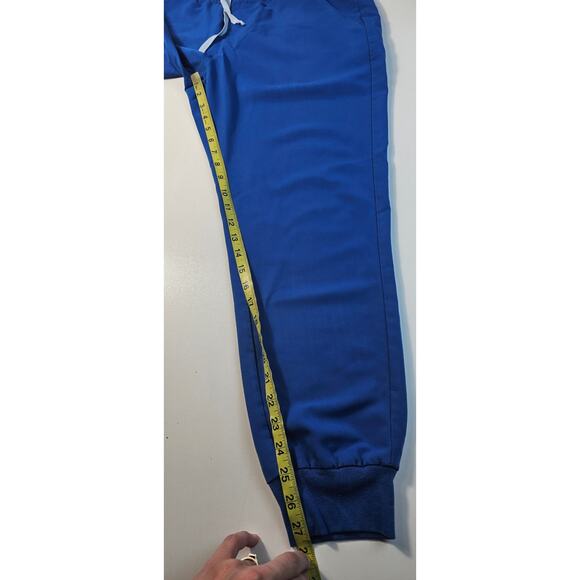 Figs technical collection  blue sz L drawstring waist joggers cargo pockets - Picture 3 of 8